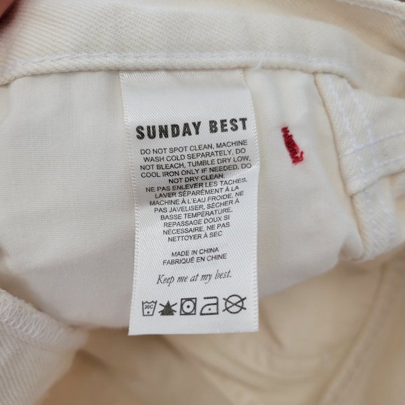 Aritzia Sunday Best white jeans - Picture 7 of 9